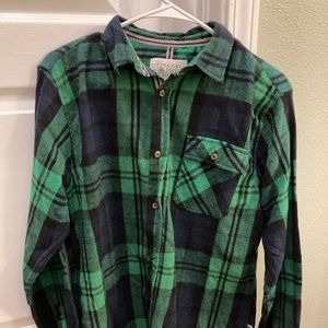 Green Flannel Shirt men’s size Large